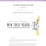 Win a $10,000 1 Carat Diamond Solitaire Ring!