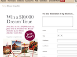 Win a $10,000 dream travel tour!