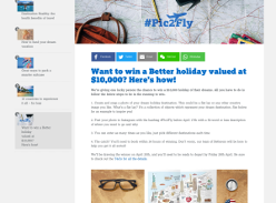 Win a $10,000 holiday!