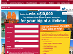 Win a $10,000 'My Adventure Store' travel voucher!