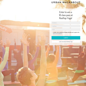 Win a 10-class pass at 'Rooftop Yoga'! (WA Residents ONLY)