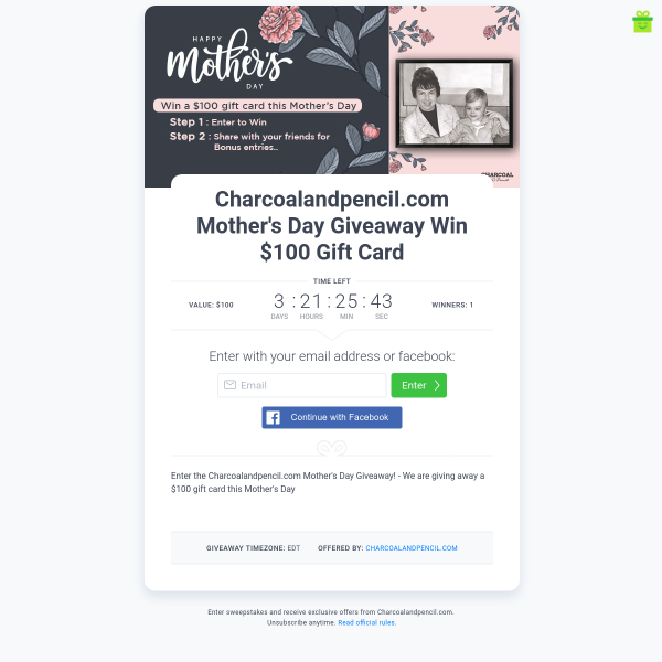 Win a $100 Gift Card Win a $100 Gift Card