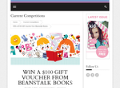 Win a $100 gift voucher from Beanstalk Books