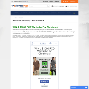 Win a $1000 FXD Wardrobe for Christmas