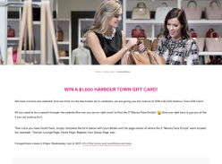 Win a $1000 Harbour Town card