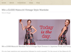 Win a $1000 Maiocchi Vintage Style Wardobe