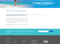 Win a $1000 My Holiday Centre Voucher