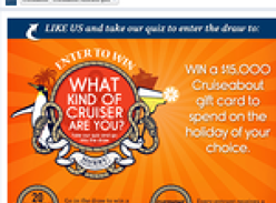 Win a $15,000 'Cruiseabout' gift card!