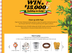 Win a $15,000 Holiday to Italy!