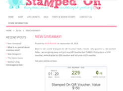 Win a $150 Stamped On Gift Voucher