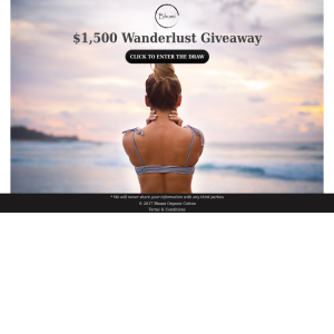 Win a $1500 Wanderlust Giveaway
