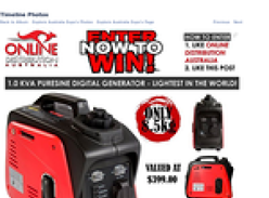 Win a 1KVA Pursine Digital Generator valued at $399