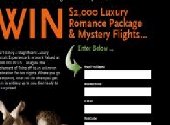 Win a $2,000 romance pack and mystery flight!
