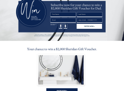 Win a $2,000 Sheridan Gift Voucher for Dad