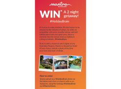 Win a 2 night getaway at any Australian Peppers, Mantra or BreakFree Hotel