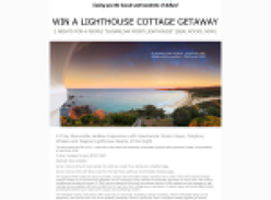 Win a 2 night stay at Sugarloaf Point Lighthouse in Seal Rocks, NSW!