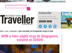 Win a 2-night stay in Singapore, valued at $1,600!