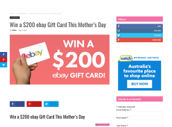 Win a $200 Shopping Gift Card
