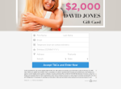 Win a $2000 David Jones Gift Card