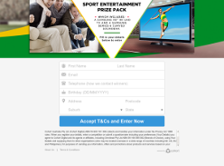 Win a $2000 Sport Entertainment prize pack