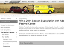 Win a 2014 Season Subscription with Adelaide Festival Centre