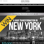 Win a $25,000 trip to New York for 2 including $10,000 spending money!