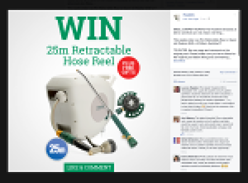 Win a 25m Retractable Reel, a Super Jet Washer & a 9 Pattern Sprinkler!