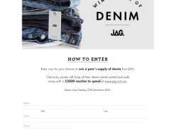 Win a $3,000 JAG Voucher from JAG