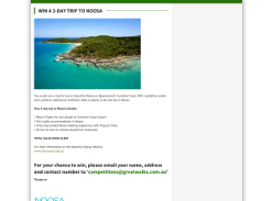 Win a 3-day trip to Noosa!