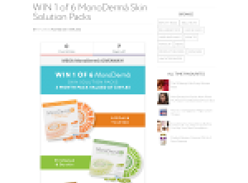 Win a 3 month supply of MonoDerma Dose Skin Vitamins valued at $149.90!