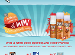 Win a $350 'Reef' prize pack every week! (Instagram Required)