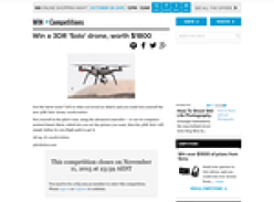 Win a 3DR 'Solo' Drone, worth $1,800!