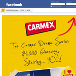 Win a $4,000 VISA Debit card or 1 of 25 Carmex gift packs!