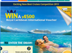Win a $4,500 'Royal Caribbean Cruise International' voucher!