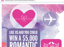 Win a $5,000 'Flight Centre' gift voucher!