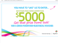 Win a $5,000 'Harvey Norman' gift voucher!
