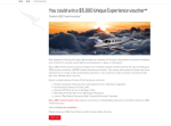Win a $5,000 'Unique Experience' voucher!