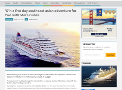 Win a 5-day Southeast Asian adventure for 2 with Star Cruises!
