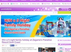 Win a 5 night family holiday at Zagame's Paradise Resort Gold Coast