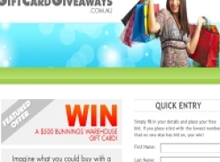 Win a $500 Bunnings Warehouse Gift Card