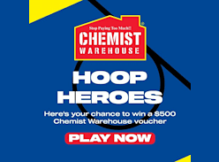 Win a $500 Chemist Warehouse Voucher