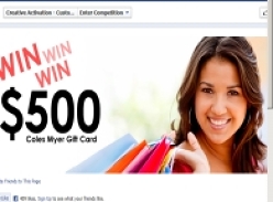 Win a $500 Coles Myer Gift Card