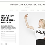 Win a $500 French Connection voucher!