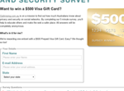 Win a $500 prepaid VISA gift card!