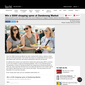 Win a $500 shopping spree at Dandenong Market