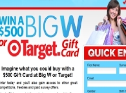 Win a $500 Target or Big W Gift Card