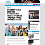 Win a $500 Tathra Beachside accommodation voucher or Caravan