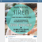 Win a $500 voucher & 30 minute style-skype with Amber! 