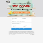 Win a $500 Voucher from Victoria's Basement