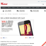 Win a $500 Westfield gift card! (Instagram Required)